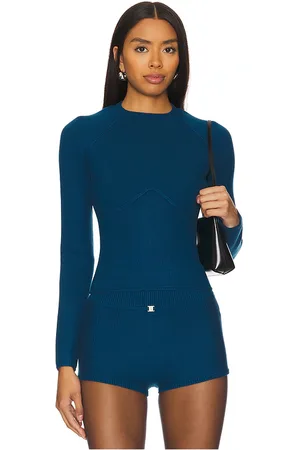 FLEUR DU MAL Knit Underbust Long Sleeve Top in . Size M, S, XS.