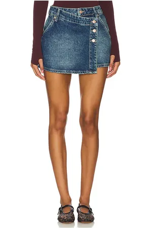 Free People X We The Free Wynne Denim Skirt in . Size 25, 29.