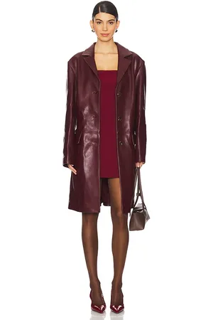 SIEDRES Dina Leather Blazer in . Size S.
