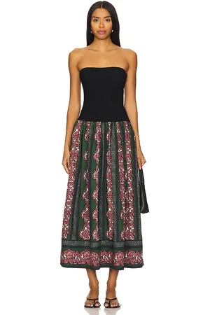 Cara Cara Glasbury Dress in Black,Dark Green. Size XL.