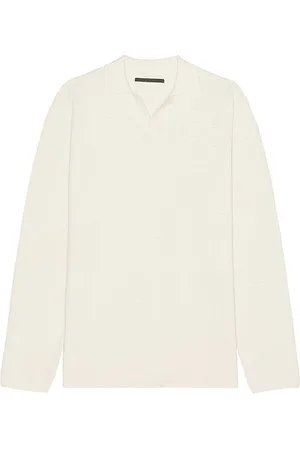 STAMPD Ribbed Knit Long Sleeve Polo in . Size S, XL/1X.