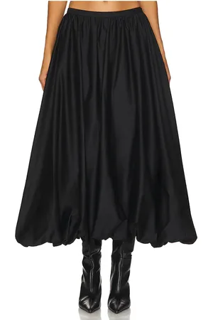 SIEDRES Balu Cotton Puffball Maxi Skirt in . Size 38.