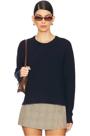 AUTUMN CASHMERE Links Stitch Raglan Shirttail Crew in . Size S, XL.