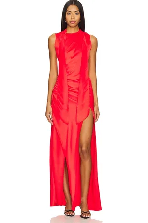 SIEDRES Narah Scarf And Fray Maxi Dress in . Size 36, 38.