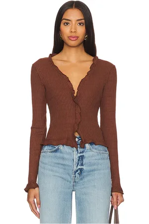LA Made Sweet Serenade Ruffle Cardigan in . Size M, S, XL, XS, XXL.