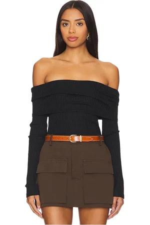 LA Made Kayla Off Shoulder Long Sleeve Top in . Size S, XS.