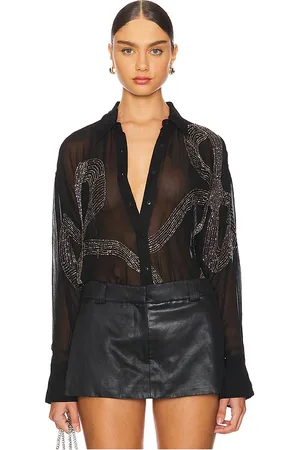Retrofete Cherish Embellished Shirt in . Size S.