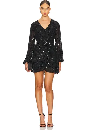 Bardot Triple Frill Sequin Dress in . Size 4, 6.