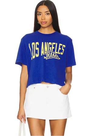 Junk Food Rams Dual Threat Mock Neck Crop Tee in . Size M, S, XL.