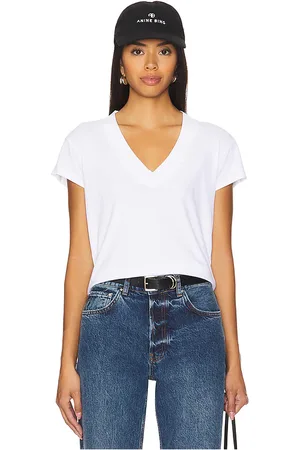 LA Made Suri Deep V Cap Sleeve Tee in . Size XXL.