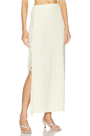 CLEA Canton Fringe Knit Skirt in . Size S, XS.