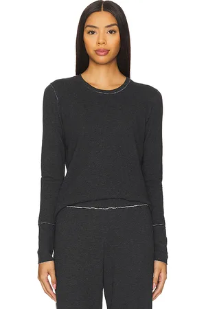 Goldie Estelle Double Face Long Sleeve Crew Neck Top in . Size S, XS.