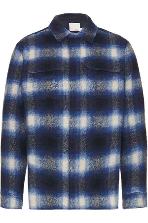 Simkhai Caleb Plaid Shirt Jacket in . Size S.