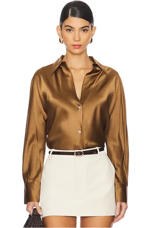 Vince Bias Long Sleeve Blouse in . Size XS.