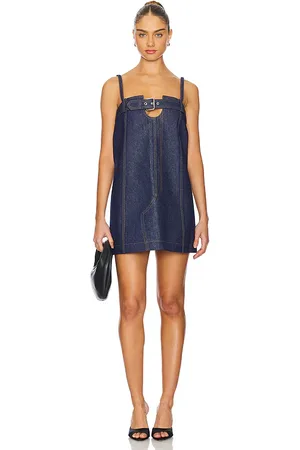 MONSE Denim Boxy Dress in . Size 2.