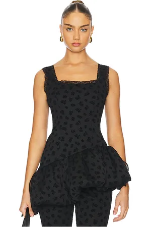 For Love & Lemons Claira Asymmetric Top in . Size S, XS.