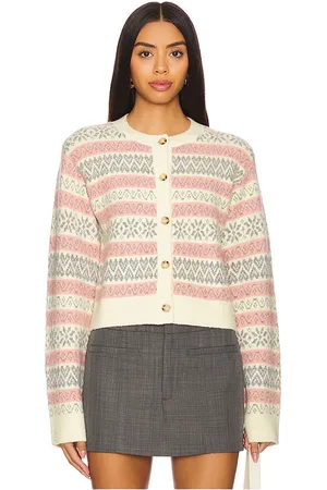 MAJORELLE Annalee Fairisle Cardigan in . Size S, XS.