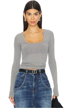 Free People X Intimately FP Clean Slate Seamless Layering Top In Heather in . Size M/L, XS/S.