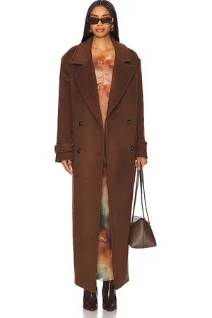 Camila Coelho Agatha Double Breasted Coat in . Size S, XL, XS, XXS.