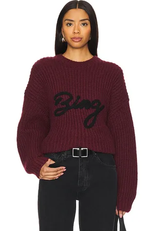 ANINE BING Sydney Crew Sweater Signature in . Size M, S.