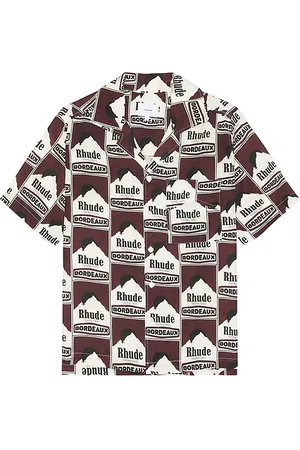Rhude Moonlight Bordeaux Shirt in . Size S.