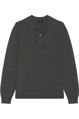 THEORY Hilles Cashmere Polo in . Size S.
