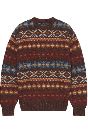 Beams Crew Fair Isle Pattern 3g Sweater in . Size S.