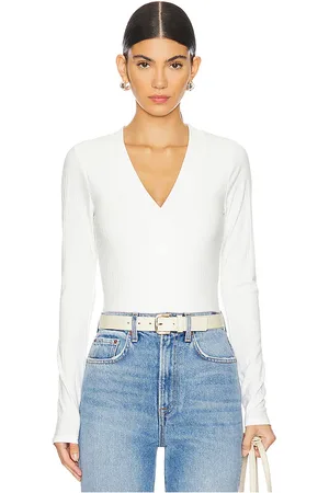 GOOD AMERICAN Ribbed Henley in . Size 3X, 4X, 5X, L, M, S, XL, XS.