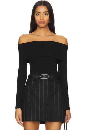 THEORY Long Sleeve Off The Shoulder Top in . Size XL.