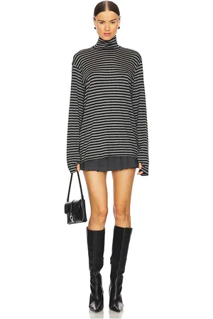 Norma Kamali Long Sleeve Turtleneck Easy Fit Top in . Size S, XL, XS, XXS.