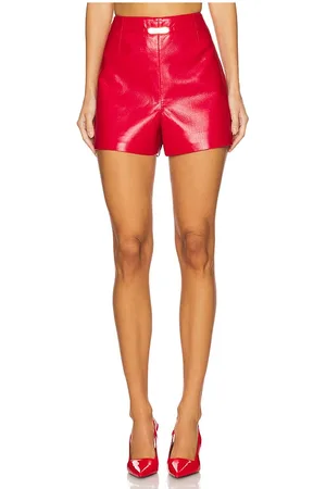 Generation Love Danny Belted Faux Leather Shorts in . Size M, S.