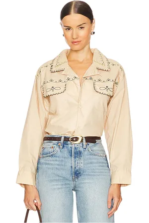 Found X REVOLVE Embroidered Button Up Shirt in . Size S, XS.