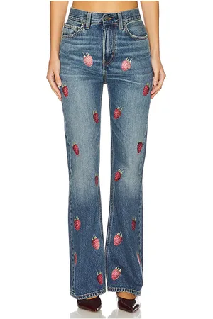 Fiorucci Raspberry Print Flare in . Size 26, 30.
