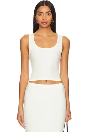 ÉTERNE Square Neck Tank Top in . Size M, XL.