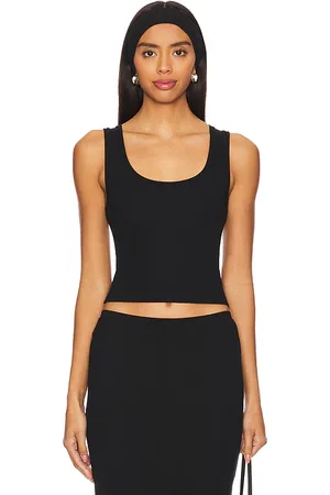 ÉTERNE Square Neck Tank Top in . Size XL, XS.