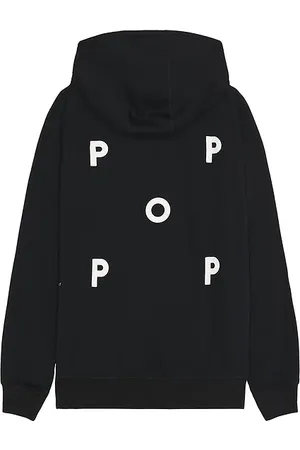 Pop Trading Company Logo Hooded Sweatshirt in /white in . Size M, S, XL/1X.