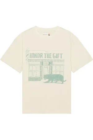 HONOR THE GIFT Barbershop T-Shirt in . Size S, XL/1X.