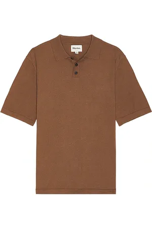 Rhythm Essential Knit Short Sleeve Polo in . Size M, S.
