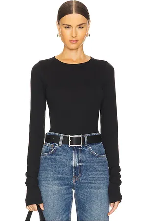 ÉTERNE Long Sleeve Baby Tee in . Size S, XL, XS.
