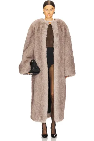The Andamane Taylor Faux Fur Maxi Coat in . Size 40/S.