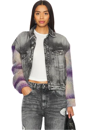 Icon Denim Lori Relaxed Jacket in . Size M, S, XL.