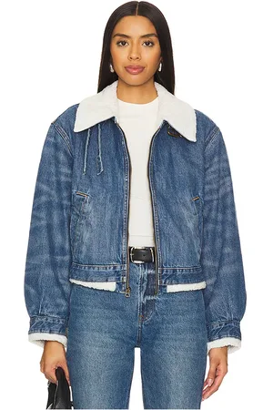 RE/DONE Aviator Jacket in . Size M, XS.