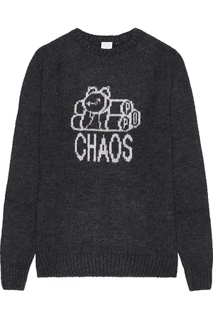 Pop Trading Company Knitted Chaos Crewneck Sweatshirt in . Size S, XL/1X.