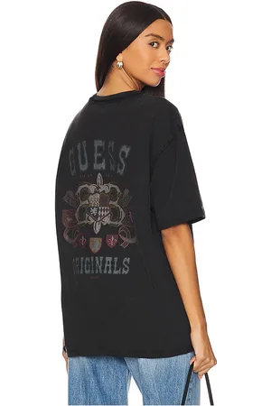Guess Varsity Graphic Tee in . Size M, S, XL/1X.