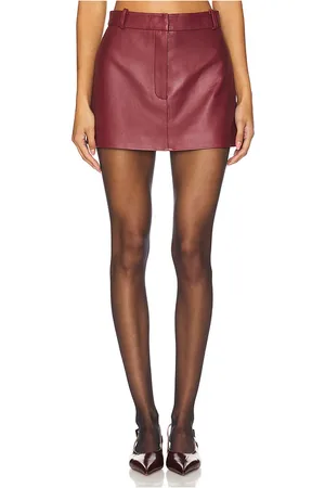 AEXAE Leather Mini Skirt in . Size XS, XXS.
