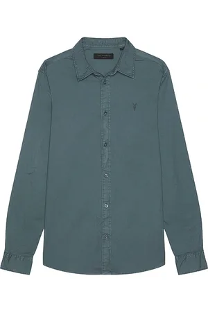 AllSaints Hawthorne Long Sleeve Shirt in . Size S, XL/1X.