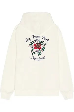 Drôle de Monsieur Le Hoodie Slogan Fleurs in . Size S.