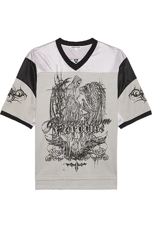 Jaded London Silver Football Jersey in . Size M.