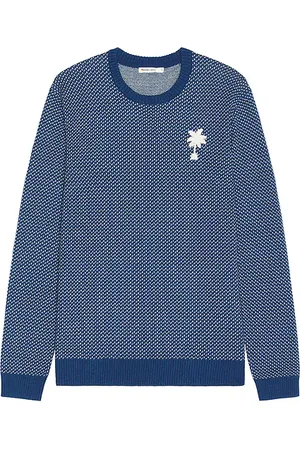 Marine Birdseye Crewneck Sweater in . Size M, S, XL/1X.