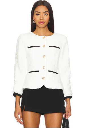 Central Park West Oona Collarless Jacket in . Size S, XS.